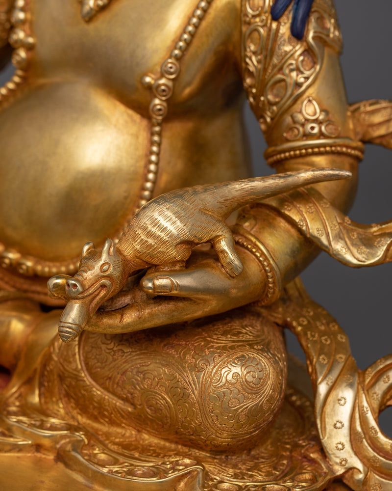 Dzambhala Wealth Buddha | Tibetan Prosperity Deity Statue