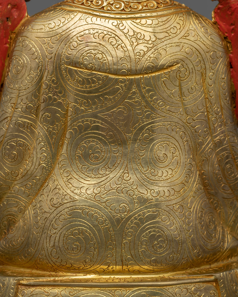 Handcrafted Rangjung Rigpe Dorje "16th Karmapa" | 24K Gold Gilded Buddhist Art