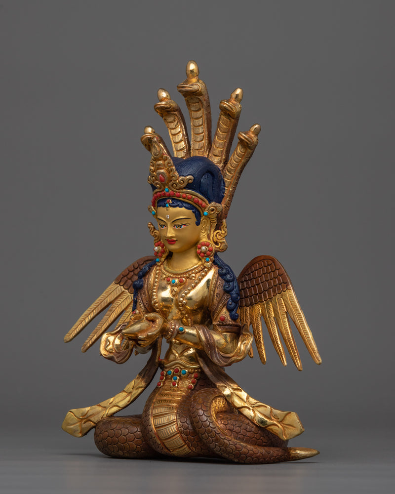 Handcrafted Nagakanya Water Goddess Statue | Protector Goddess