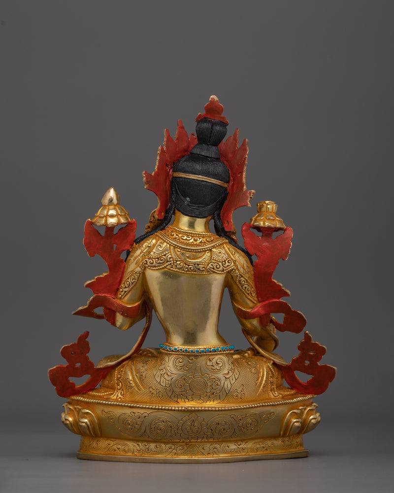 Drolma Karmo (White Tara) Figurine | Long Life Deity