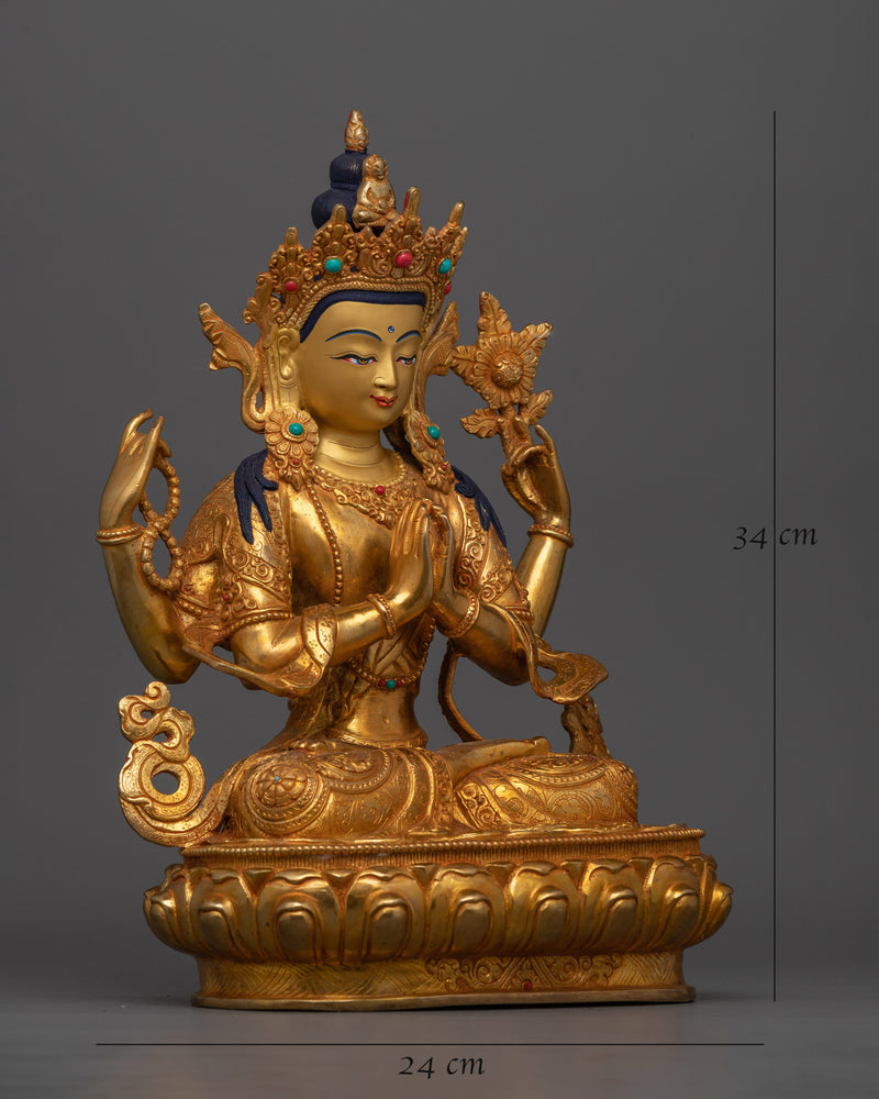 Chenrezig Compassionate Bodhisattva | Altar Shrine Drecor