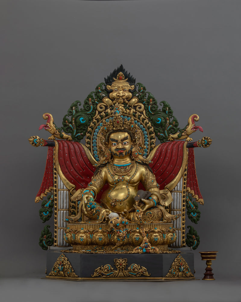 Yellow Dzambhala Wealth Deity | Collector's Pride Tibetan Buddhist Wealth Statue