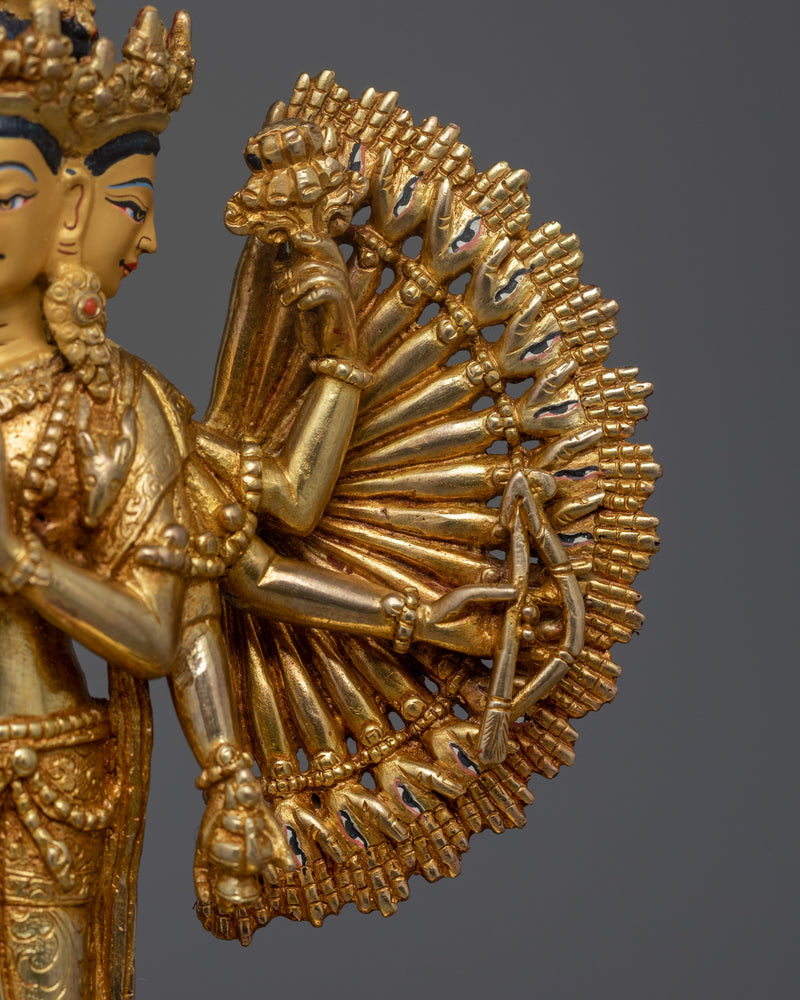 Great Compassionate 1000 Armed Chenrezig Statue | Avalokiteshvara with 11 Heads