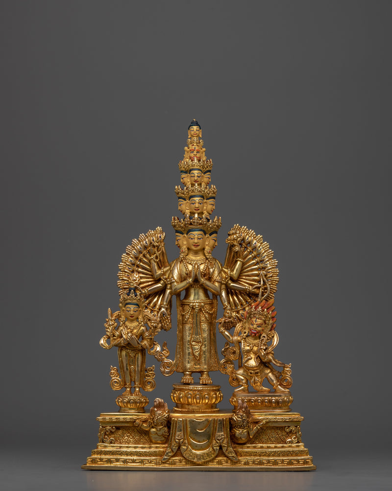 Great Compassionate 1000 Armed Chenrezig Statue | Avalokiteshvara with 11 Heads