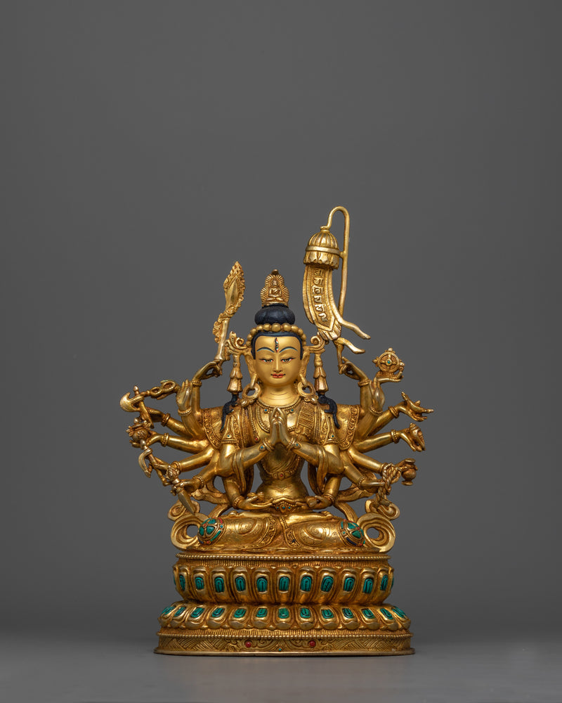 Chundi Bodhisattva Statue | Handcrafted Tibetan Buddha Art