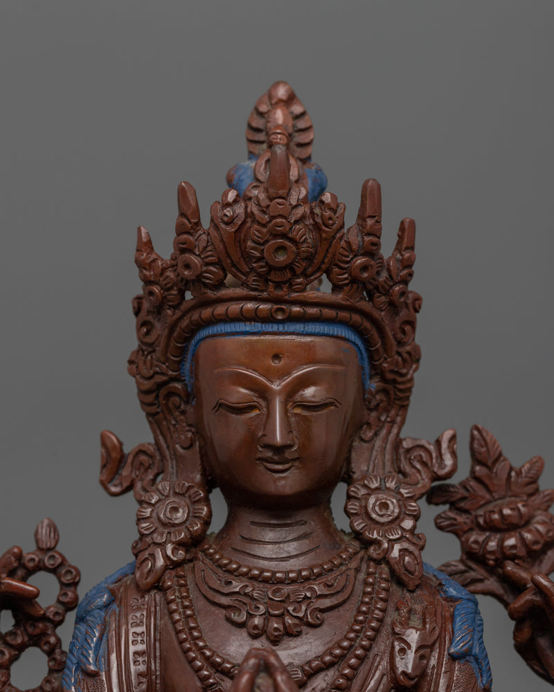 Tibetan Avalokiteshvara (Chenrezig) Statue | Enlightened Bodhisattva