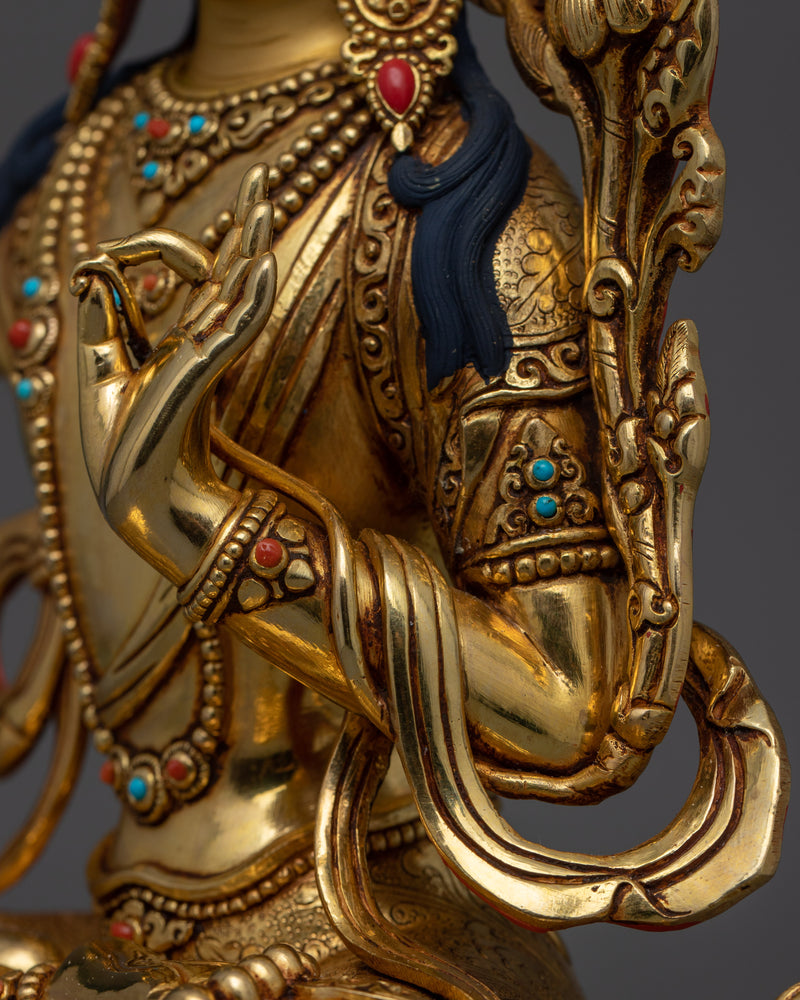 Handmade Bodhisattva Manjushri Statue | Wisdom and Enlightenment