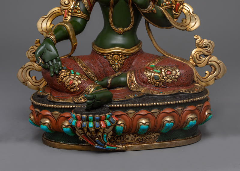 Green Tara Tibetan Statue | A Beautiful Addition to Your Meditation Space