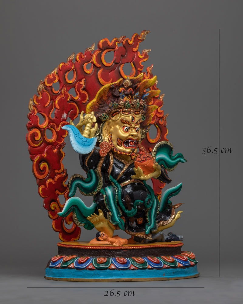 2 Armed Dharmapala Bernagchen Mahakala Statue