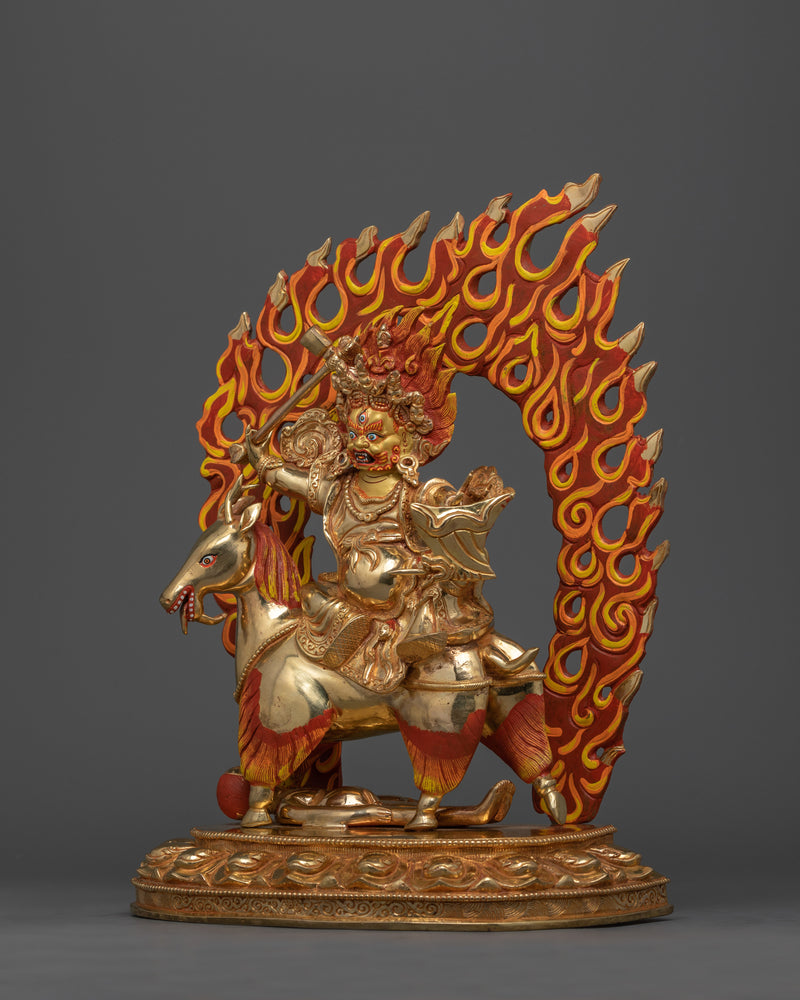 Powerful Protector Deity Garwa Nagpo Damchen