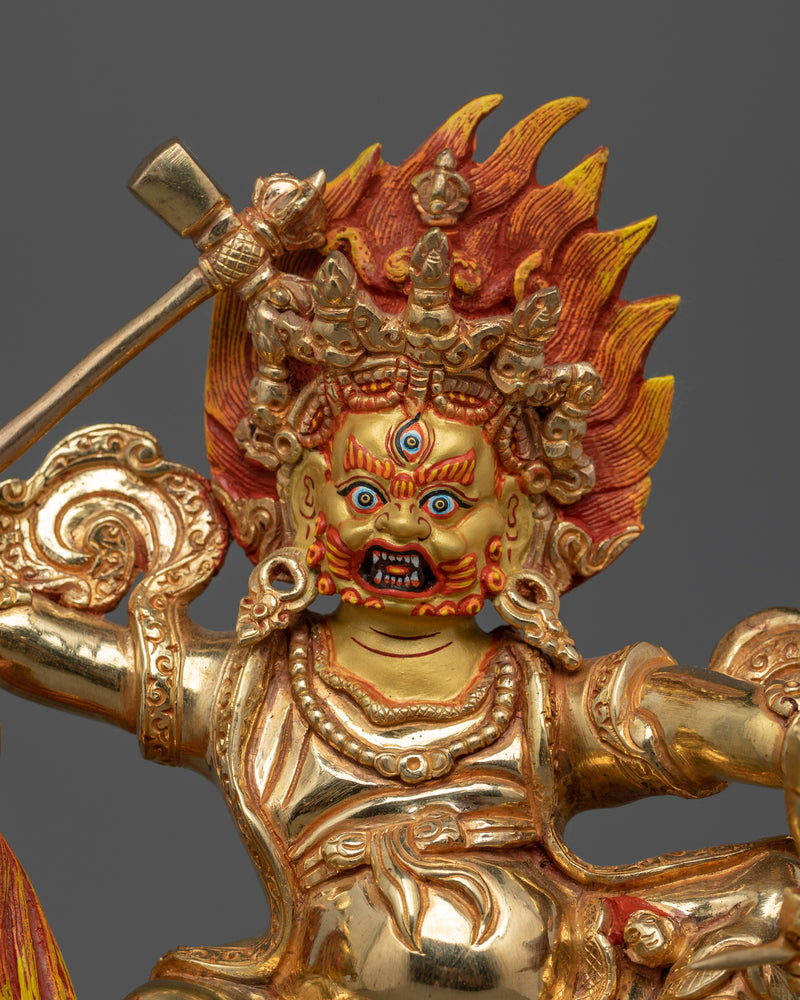 Powerful Protector Deity Garwa Nagpo Damchen