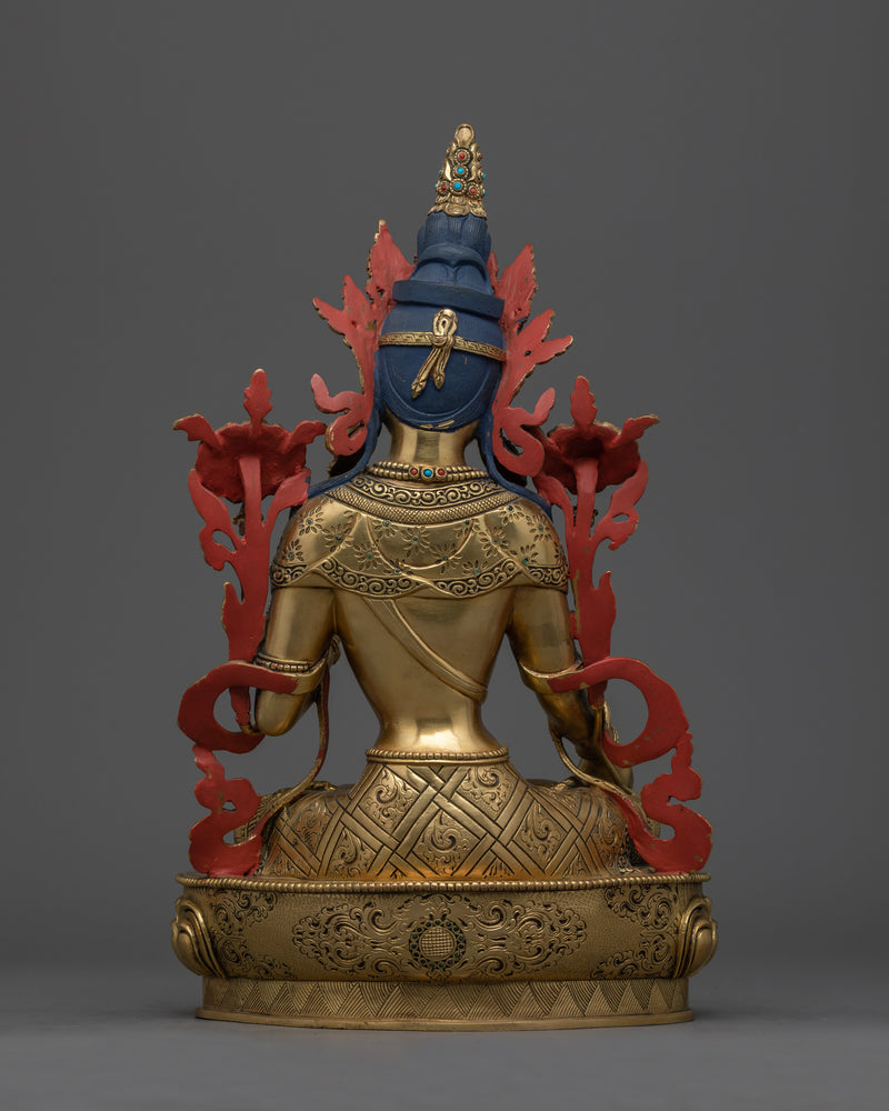 Healing Goddess White Tara Statue 