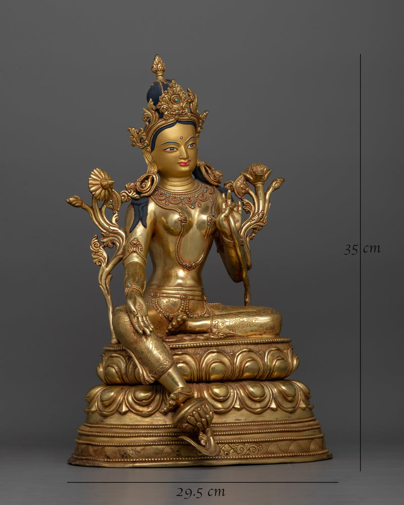 Loving Mother Green Tara Statue