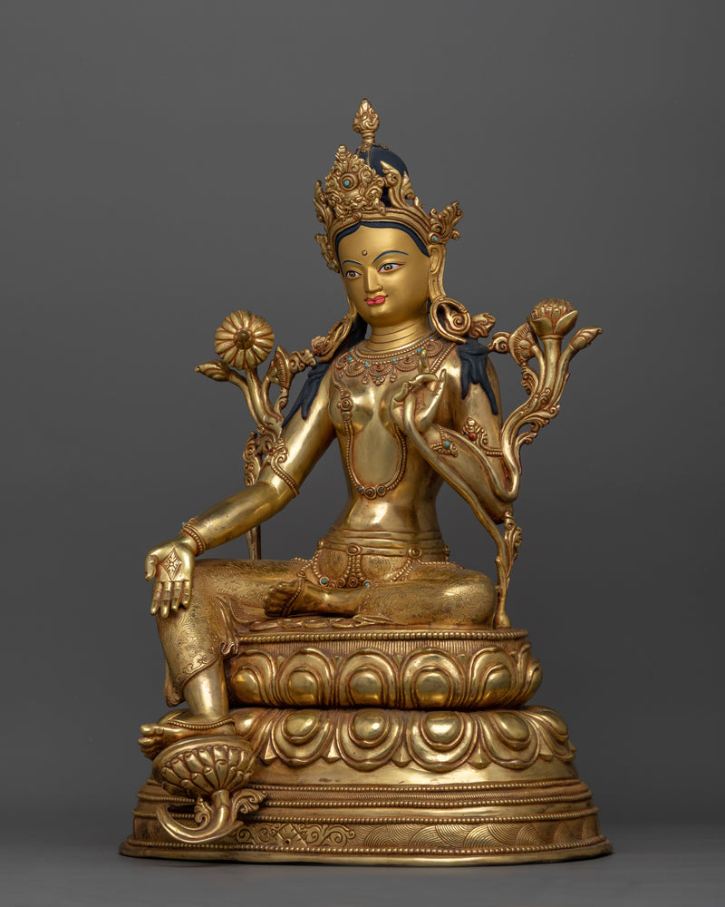 Loving Mother Green Tara Statue