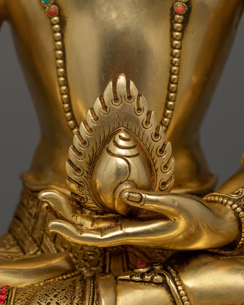 Crowned Kshitigarbha Statue | Spiritual Guardian