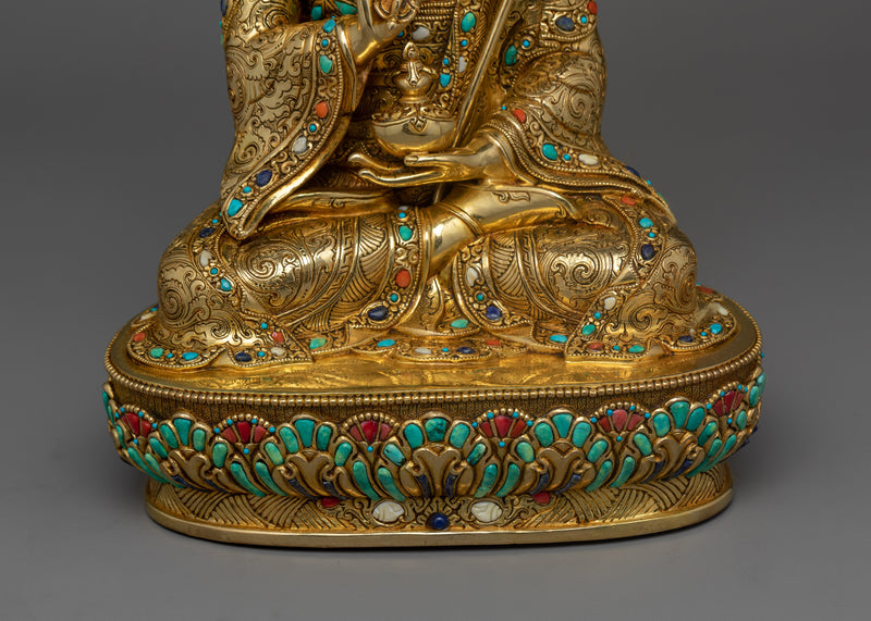 Guru Tsokye Dorje Statue | Wrathful Bodhisattva with Vajra and Khatvanga Staff