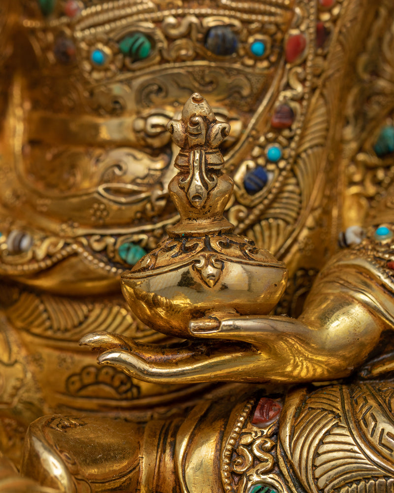 Guru Rinpoche Lotus Born Padmasambhava Statue | Tantric Master Art