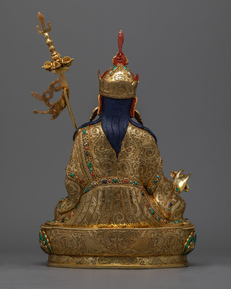 Guru Rinpoche Lotus Born Padmasambhava Statue | Tantric Master Art