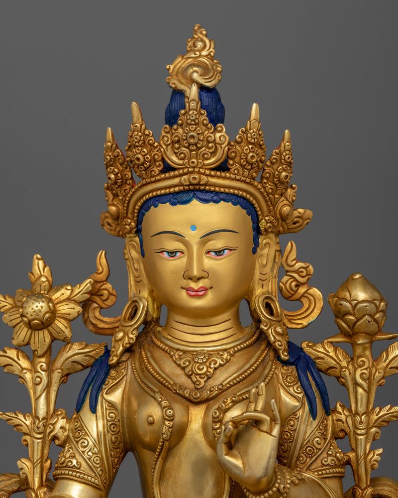 Sacred Green Tara Artwork | Goddess of Compassion Statue