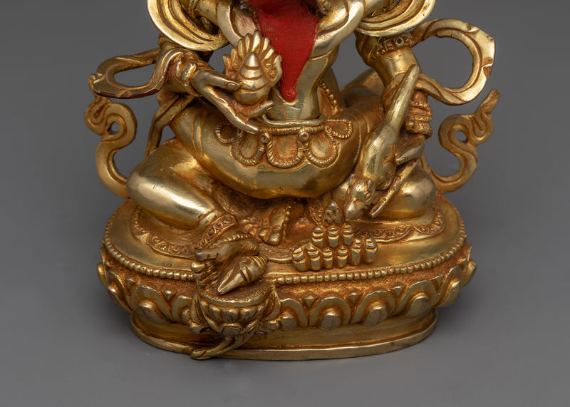 Red Dzambhala Statue | The Wealth Deity of Prosperity and Abundance