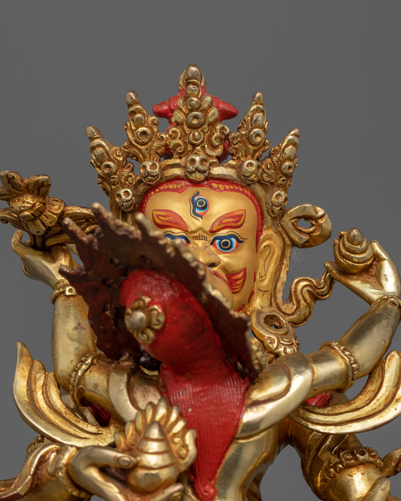 Red Dzambhala Statue | The Wealth Deity of Prosperity and Abundance