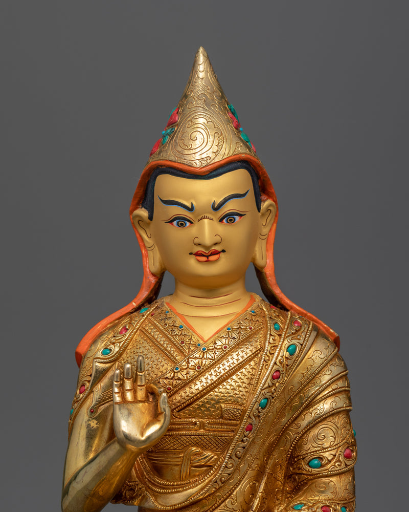 Tsongkhapa with Disciples Statue Set | Wisdom and Compassion in Harmony