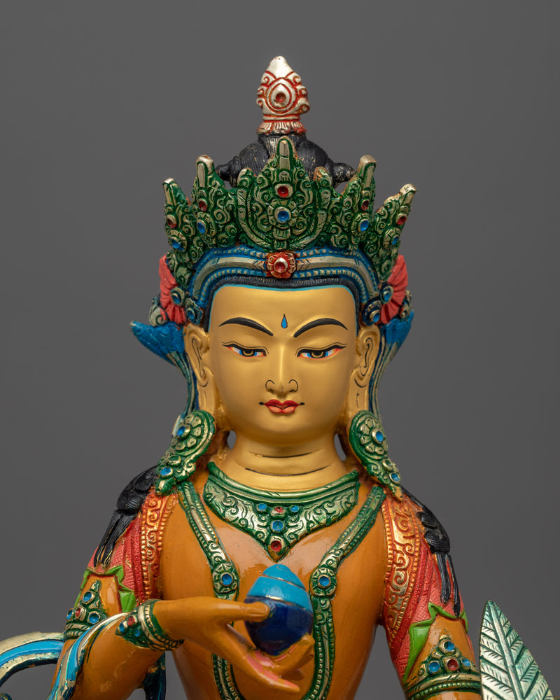 Bodhisattva Kshitigarbha Figurine | Guardian of the Earth and Protector of Souls