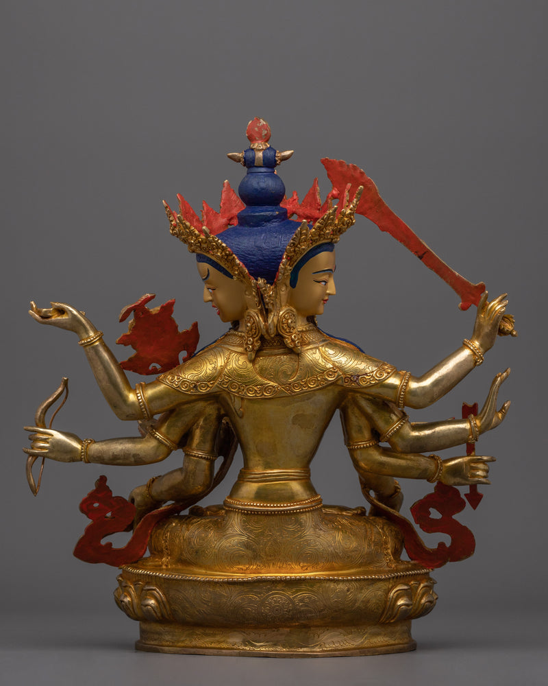 Handcrafted Maha Manjushri Figure | Embodiment of Wisdom and Enlightenment