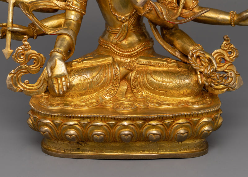 Handcrafted Maha Manjushri Figure | Embodiment of Wisdom and Enlightenment