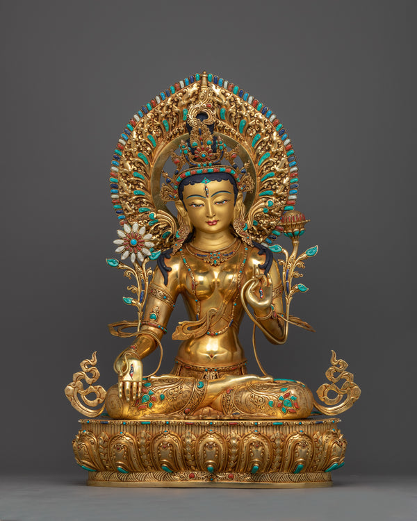 Goddess White Tara Buddha Statue