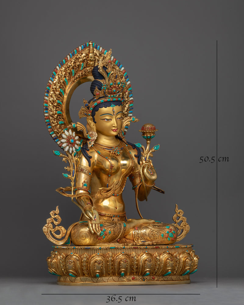 Goddess White Tara Buddha Statue