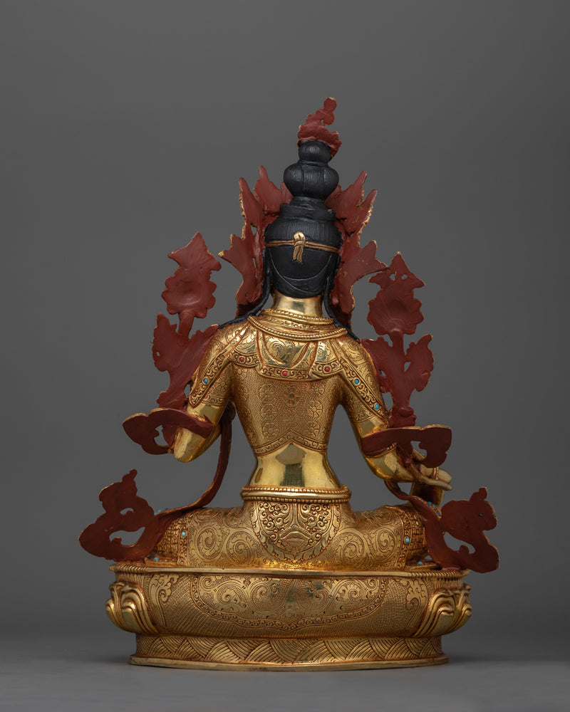 Bodhisattva Green Tara Devi Statue | Spiritual Icon of Compassion and Empowerment