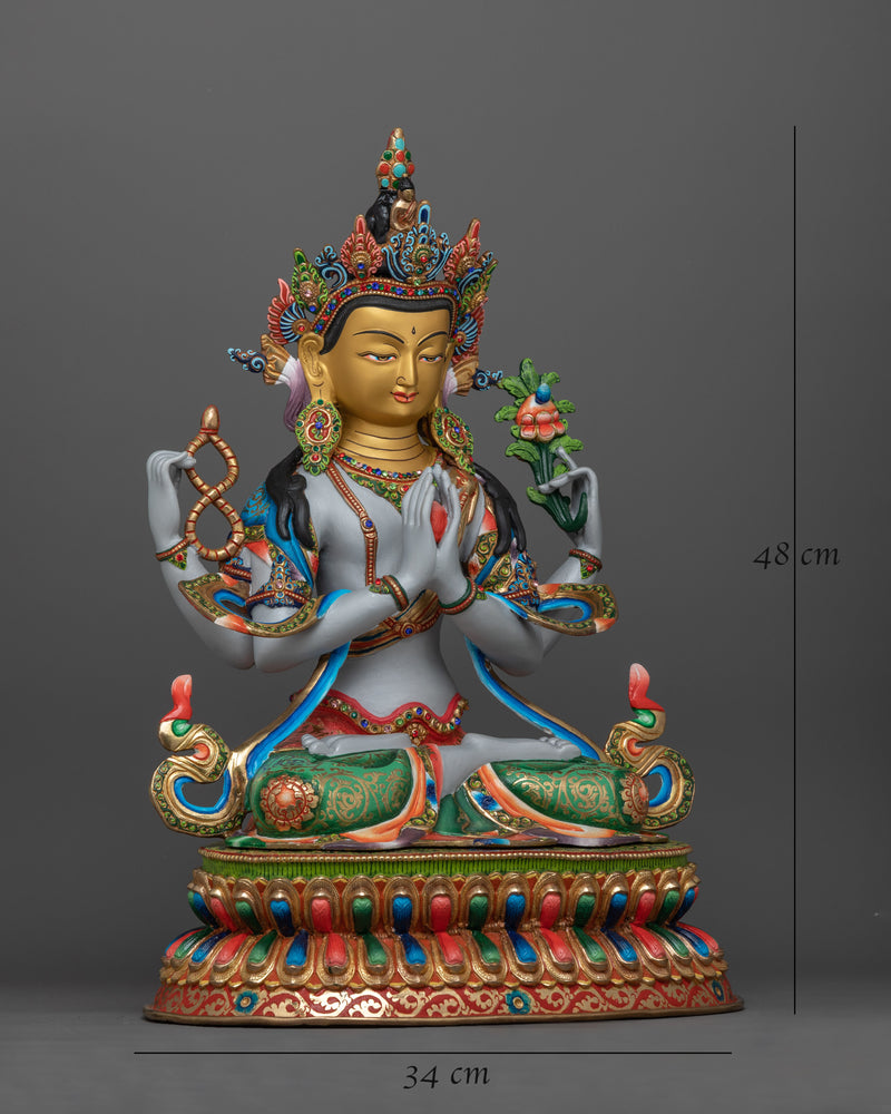 Avalokiteshvara Chenrezig Sadhana Statue