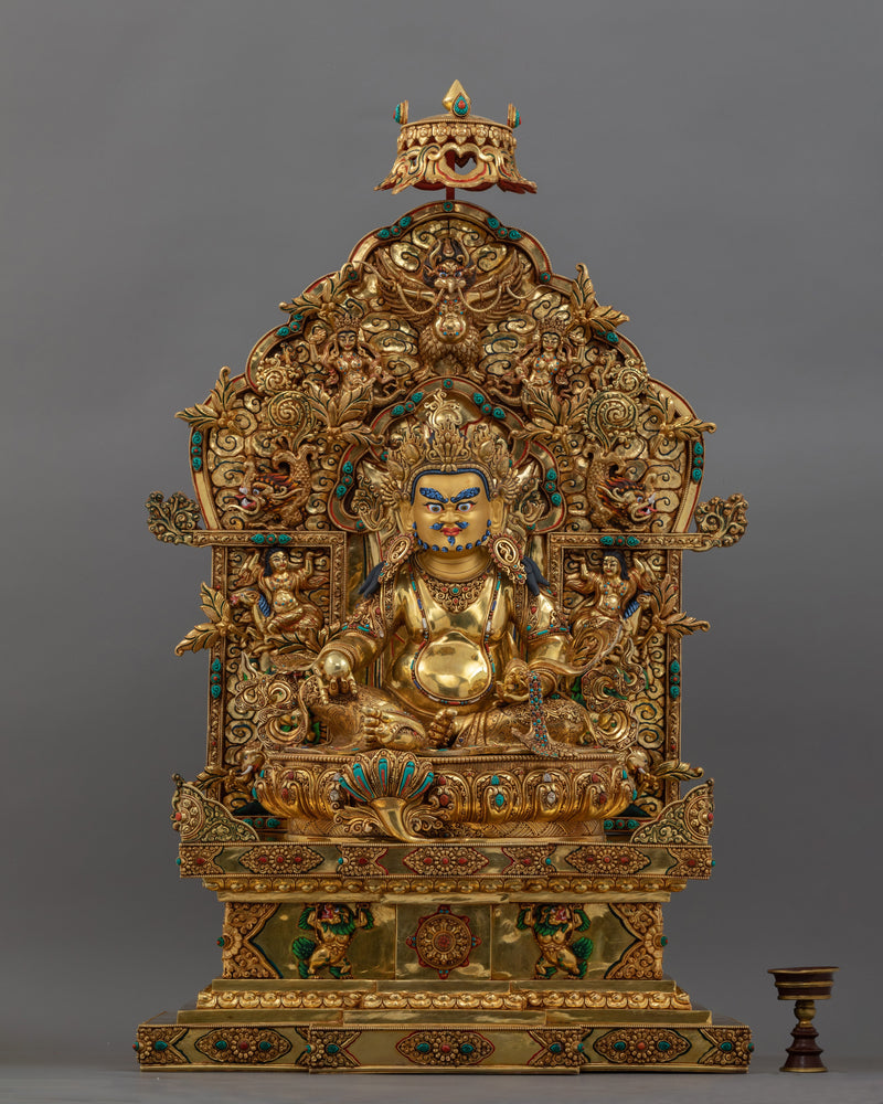 Majestic Dzambhala Kuber Statue | Wealth and Prosperity Deity