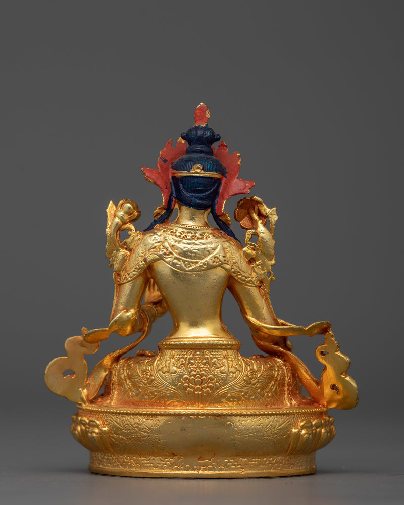 Tibetan White Tara Goddess Statue | Petite Goddess of Compassion and Longevity