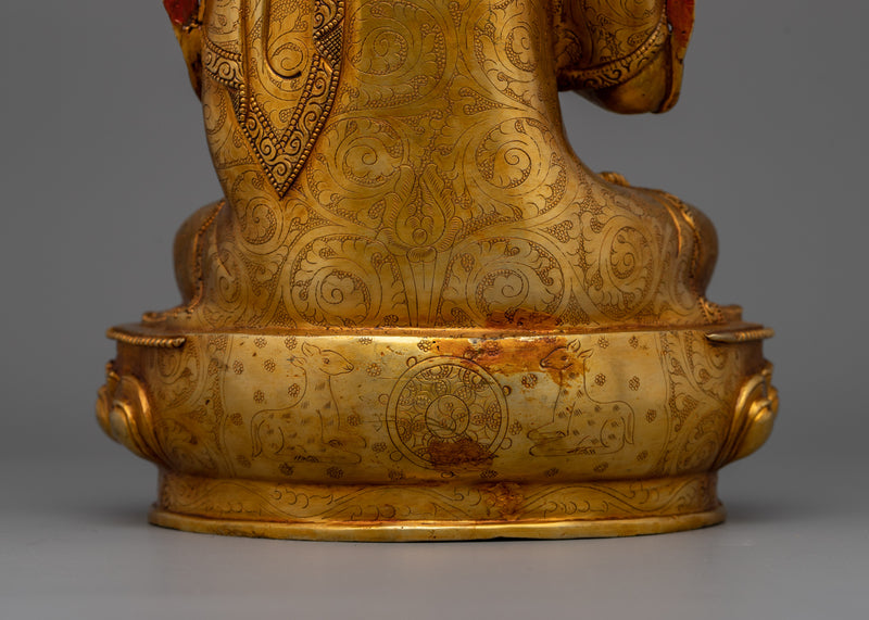 Je Tsongkhapa Kadampa Buddhist | Gold Electroplated Statue