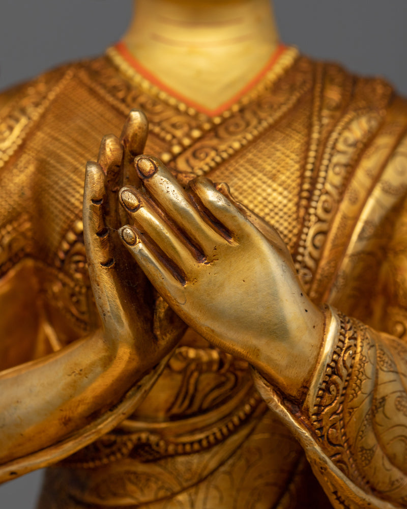 Je Tsongkhapa Kadampa Buddhist | Gold Electroplated Statue