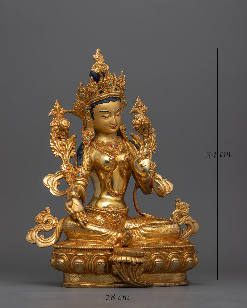 tibetan-green-tara-buddha-statue