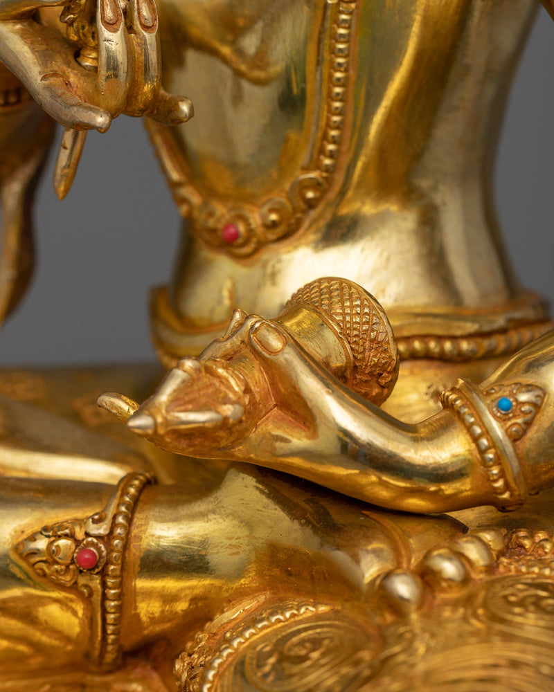 24K Gold Gilded Heruka Vajrasattva Art | Purification Deity