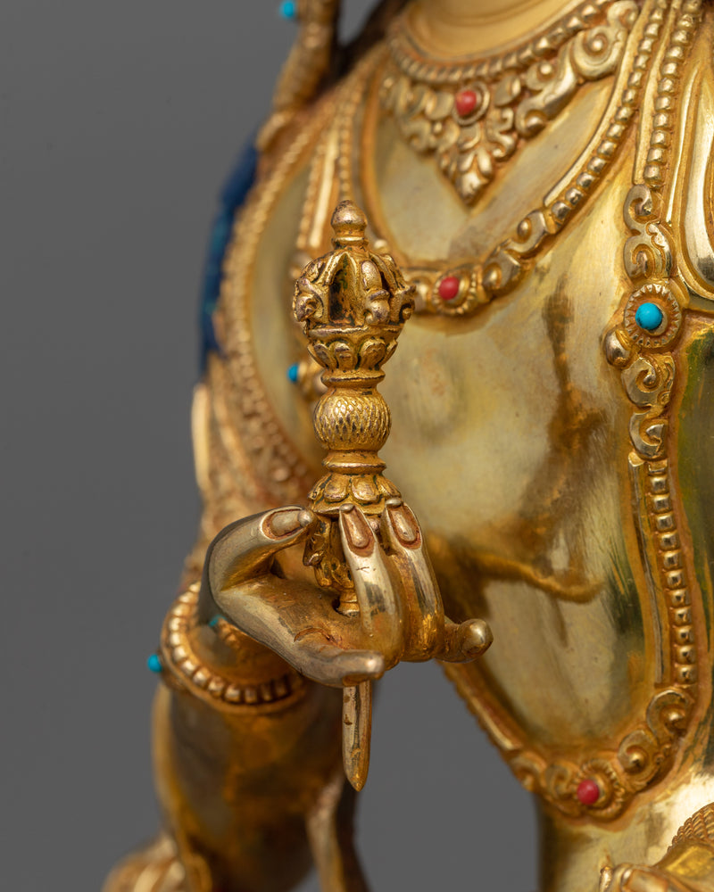 24K Gold Gilded Heruka Vajrasattva Art | Purification Deity