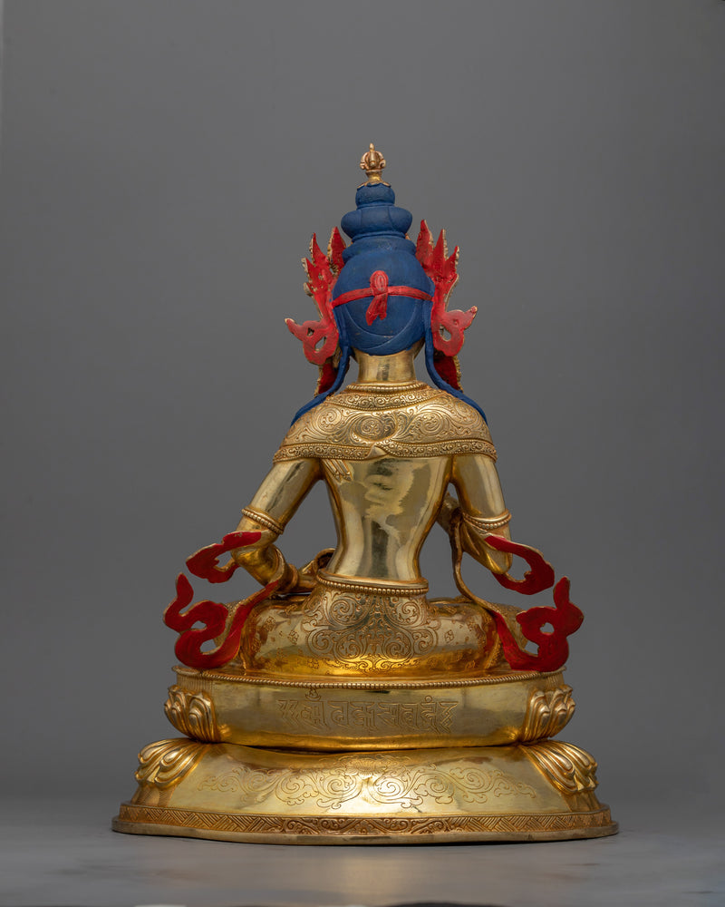 24K Gold Gilded Heruka Vajrasattva Art | Purification Deity