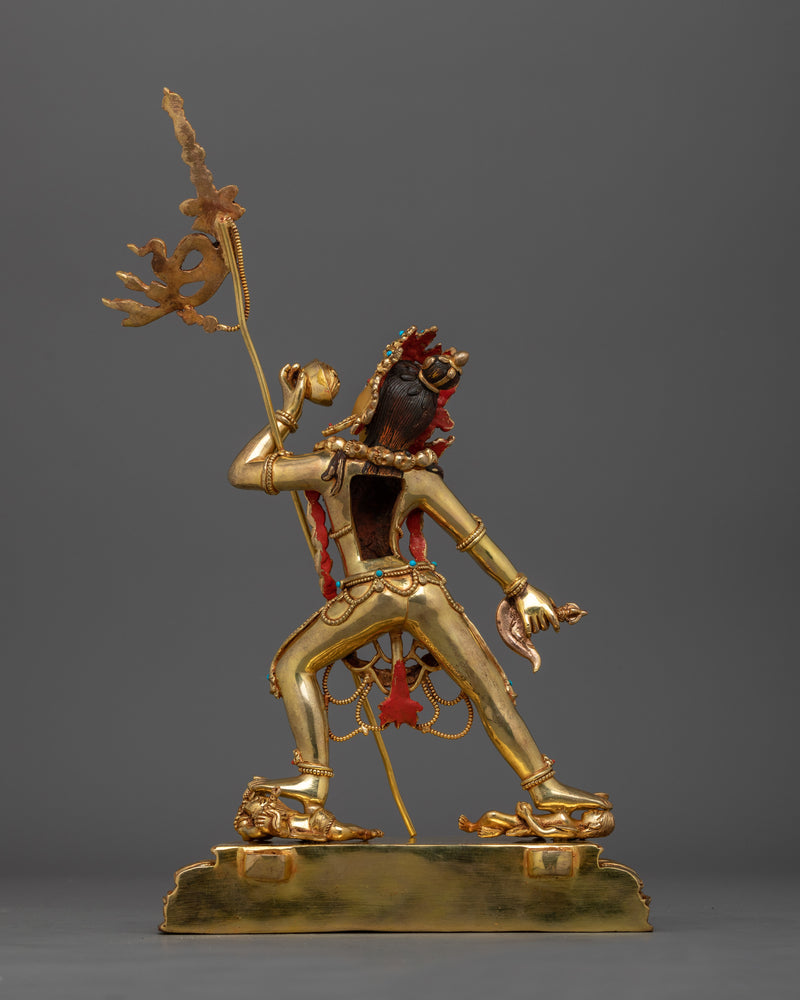 24K Gold Gilded Dakini Vajrayogini Statue | Goddess of Transformation