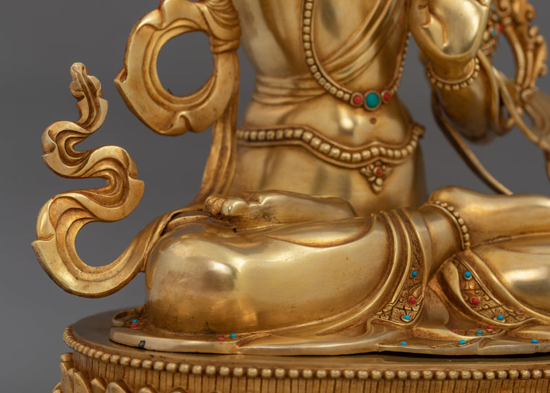 Wisdom Manjushri Bodhisattva Statue | Embodiment of Divine Knowledge and Compassion