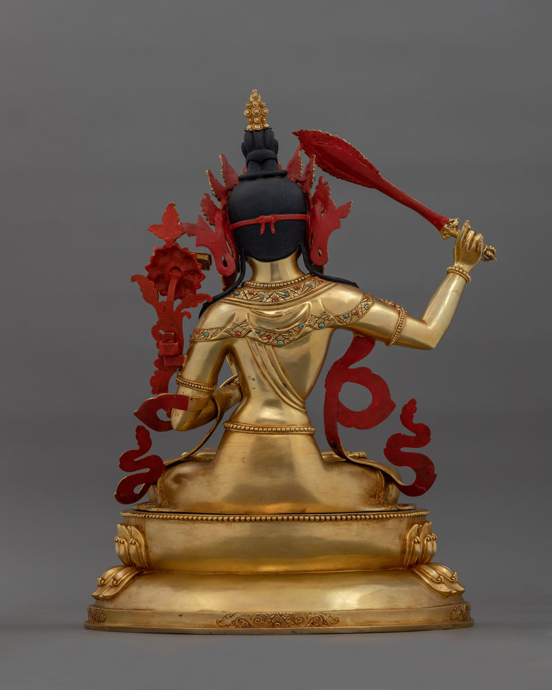 Wisdom Manjushri Bodhisattva Statue | Embodiment of Divine Knowledge and Compassion