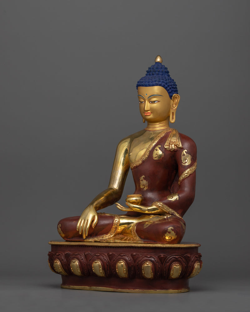 Peaceful Shakyamuni Buddha Figurine | Tranquil Tibetan Art