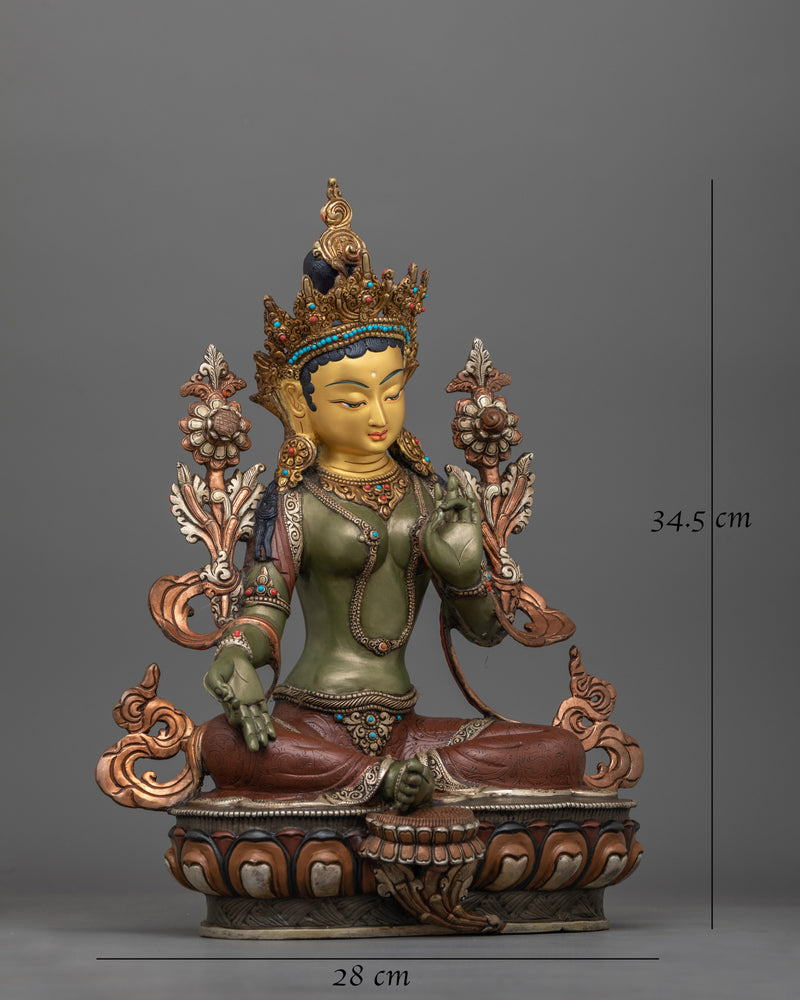 oxidized-green-tara-for-shrine