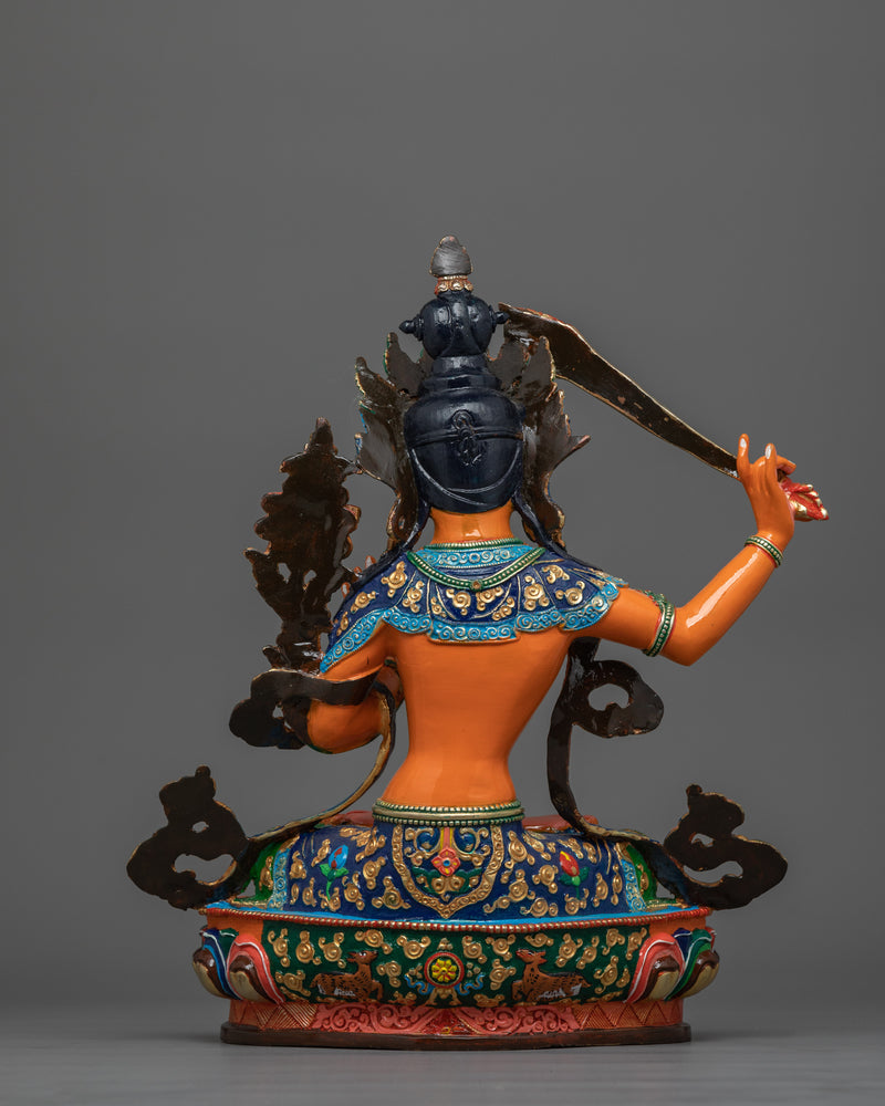 Manjushri Flaming Sword Statue | Figurine of Wisdom