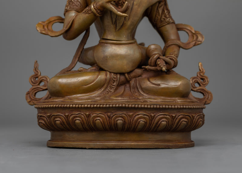 Hand-Carved Vajrasattva with Consort Figurine | Purification Deity