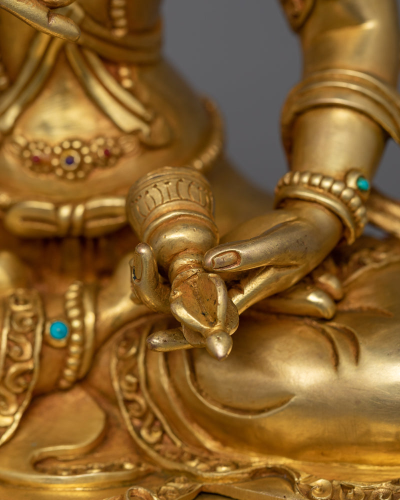 Hand-Carved Vajrasattva Lord of the Mandalas Statue | Tibetan Sculpture