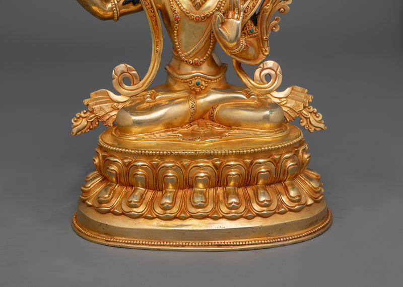 Wisdom Buddha Manjushri Statue | Tibetan Bodhisattva